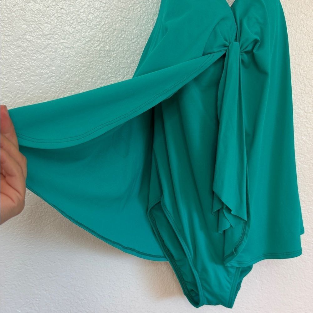 Ralph Lauren Y2K vacation Teal One Piece Swimsuit - Picture 6 of 10